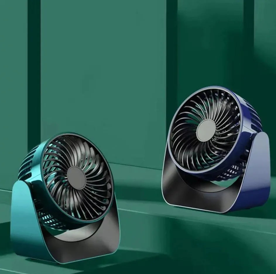 360° Rotate Desktop Fan – Portable USB Table Fan for Home & Office