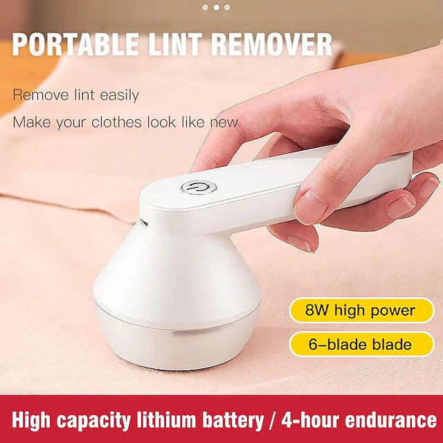 Portable Clothes Lint Remover & Fabric Trimmer – Rechargeable